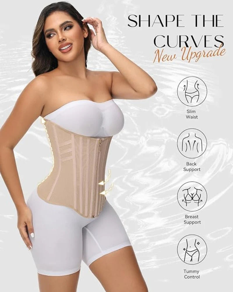 High Compression Curved Boned Waist Trainer