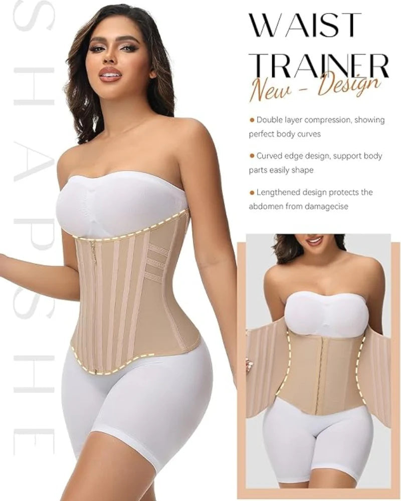 High Compression Curved Boned Waist Trainer