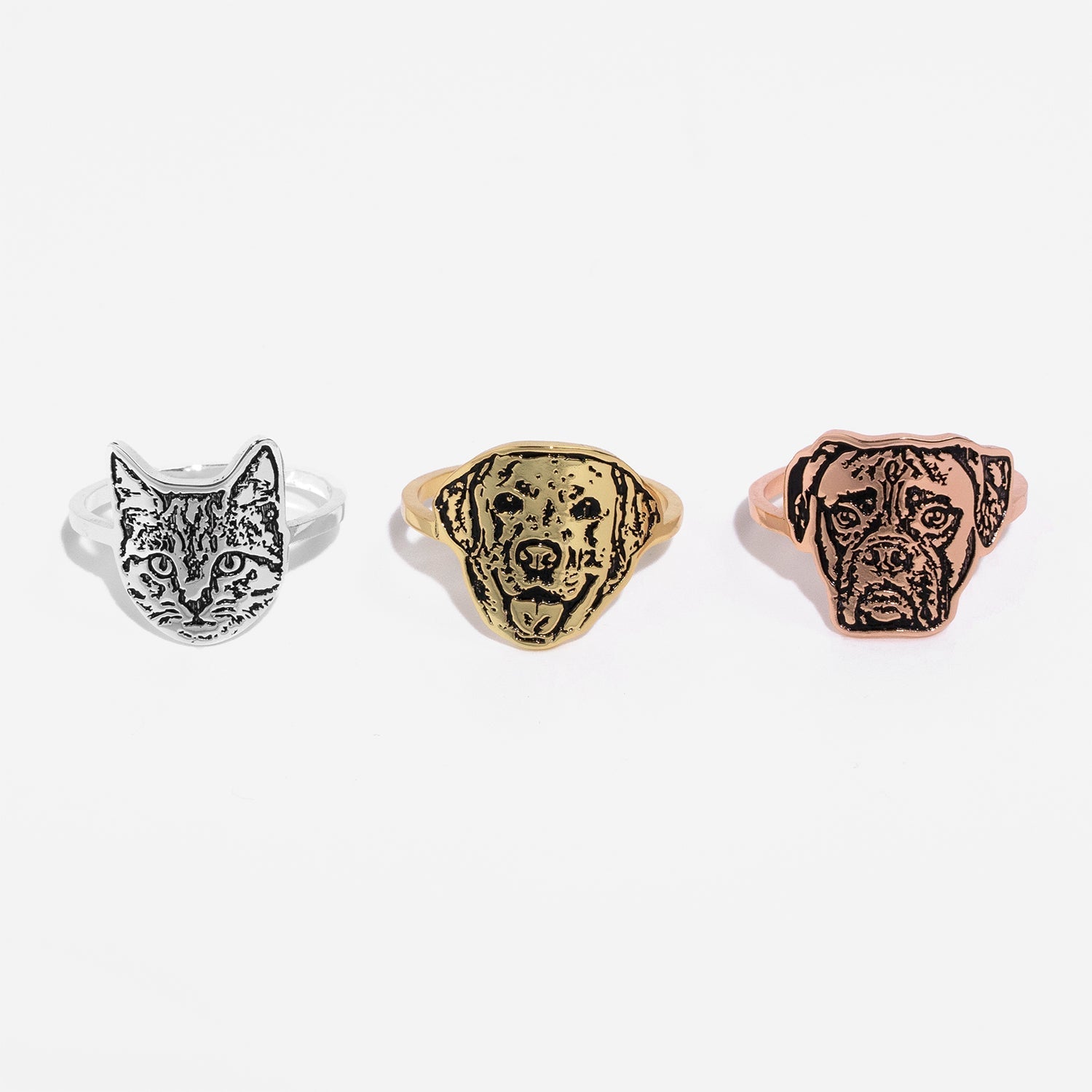 Pet Face Cutout Ring